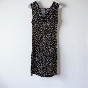Ann Taylor Cheetah Sheath Mini Dress